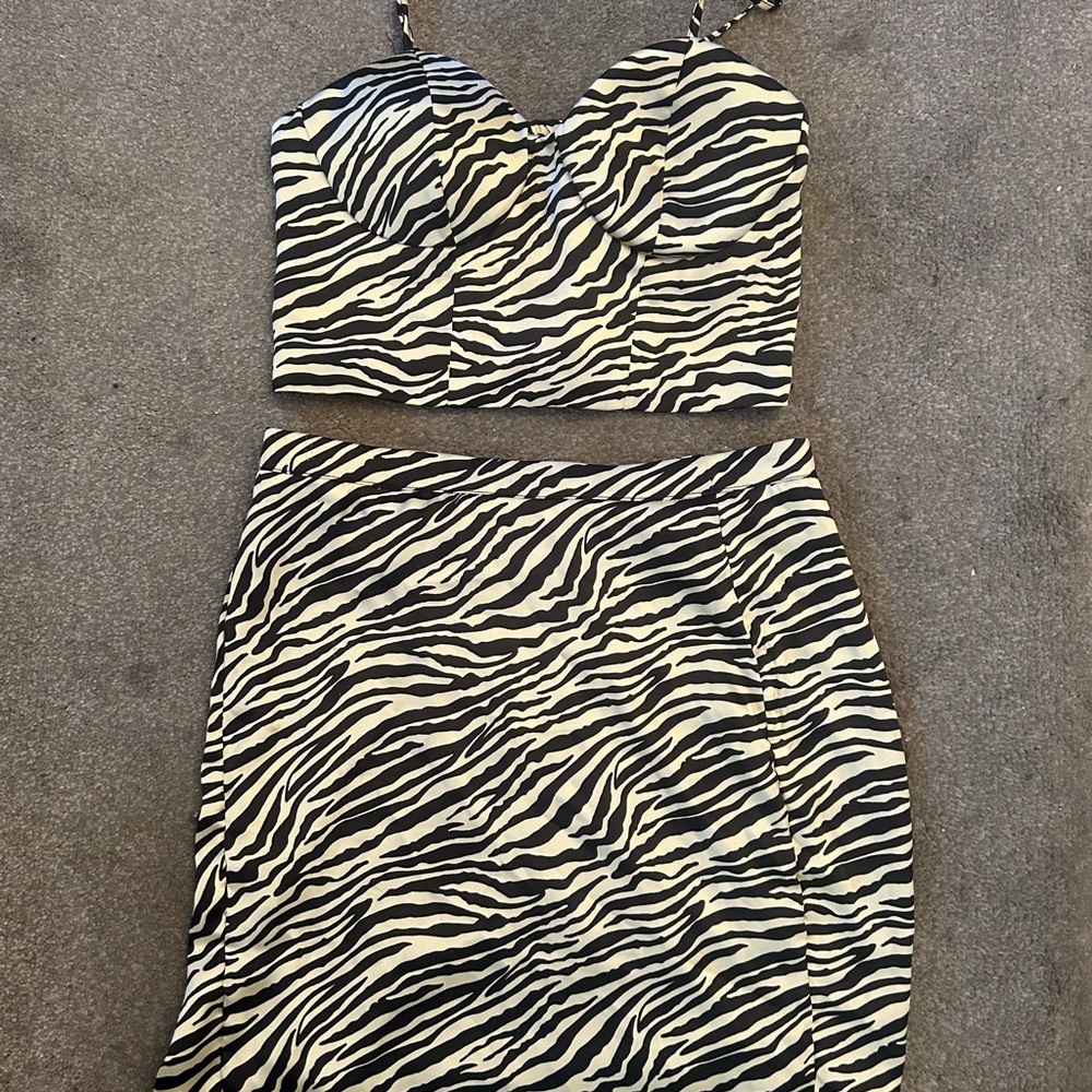 Marshall’s Leopard Print Bralette/Skirt Set